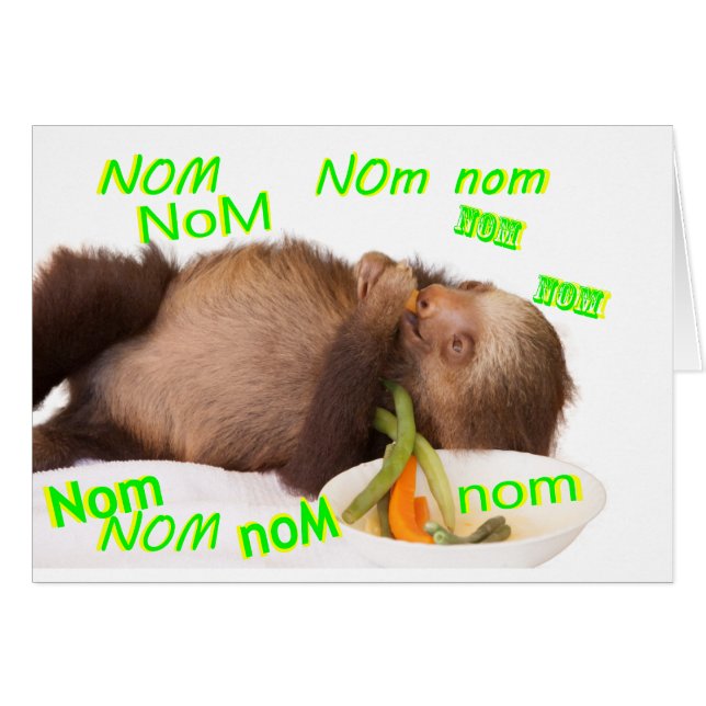 nom nom nom sloth (Vorderseite (Horizontal))
