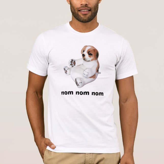 Nom Nom Nom Welpen-Shirt T-Shirt (Vorderseite)