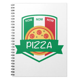 Nom nom Pizza Notizblock