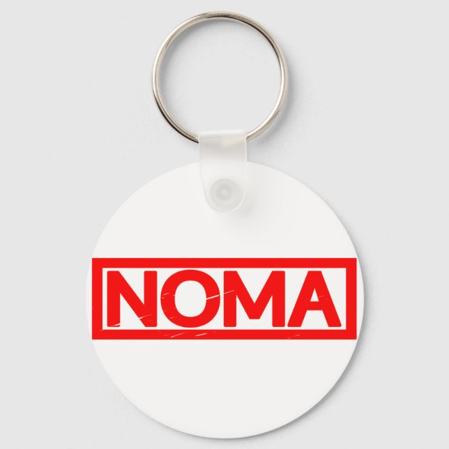 Noma-Briefmarke Schlüsselanhänger (Vorderseite)