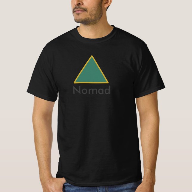 Nomad Text Minimalistisch Personalisieren T - Shir T-Shirt (Vorderseite)