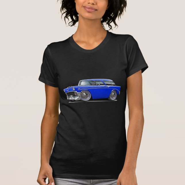 Nomade-Blau-Auto 1956 T-Shirt (Vorderseite)