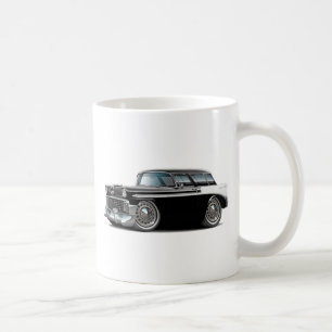 Nomade-Schwarz-weißes Auto 1956 Tasse