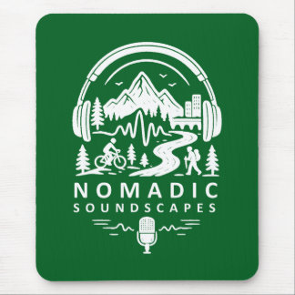 Nomadic Soundscapes - Elegant Mouse Pad Mousepad