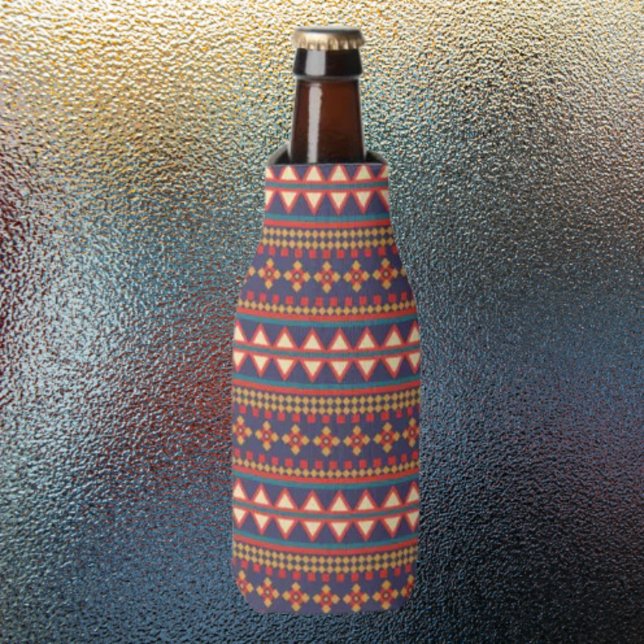 Nomadische Threads | Aztec Pattern Beverage Cooler Flaschenkühler (Von Creator hochgeladen)
