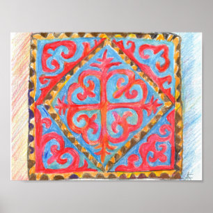 Nomadische Weisheit. Traditionelle Kunst in Zentra Poster