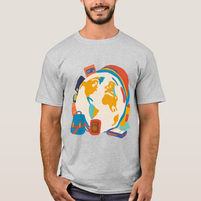 Nomadischer Geist - Entdecken Sie das Outdoor-T-Sh T-Shirt (Vorderseite)