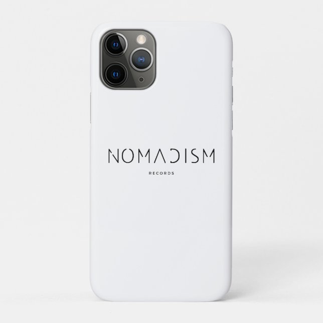 Nomadism Records Schwarzes Logo Case-Mate iPhone Hülle (Rückseite)