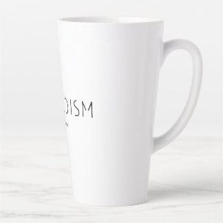 Nomadism Records Schwarzes Logo Milchtasse