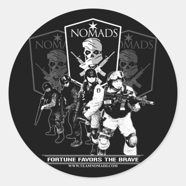 Nomads Moto Stickers (Vorderseite)