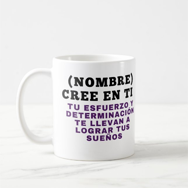 NOMBRE) (NOMBRE) CREE EN TI  TU ESFUERZO Y DETERMI KAFFEETASSE (Links)