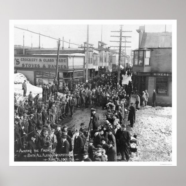 Nome, Alaska Sweepstakes 1913 Poster (Vorne)