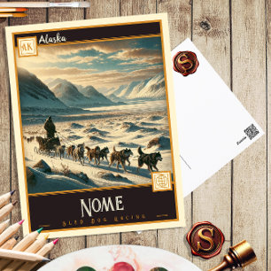 Nome, Alaska Vintage Ansichtskarte Postkarte