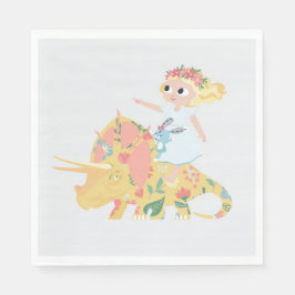 Nomi & Brave Ride Triceratops - Cocktail Napkins Serviette