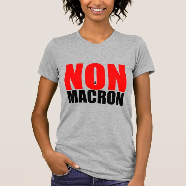 NON à MACRON T-Shirt (Vorderseite)