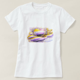 Non-Binär-Flagge-Ästhetik-Pride-T-Shirt T-Shirt