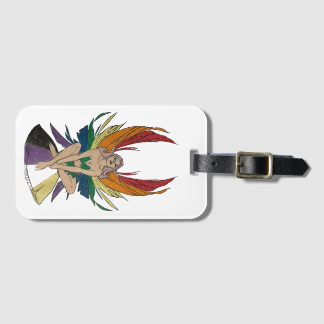 Non-binary Faerie Gepäckanhänger (Vorderseite (Horizontal))