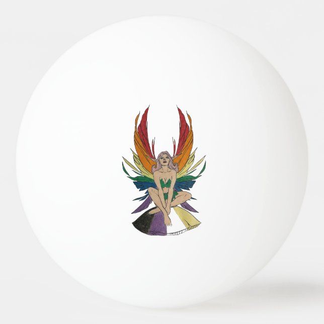 Non-binary Faerie Tischtennisball (Vorderseite)