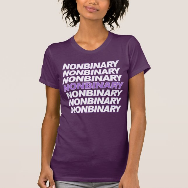 Non-Binary-Pride-T - Shirt (Vorderseite)