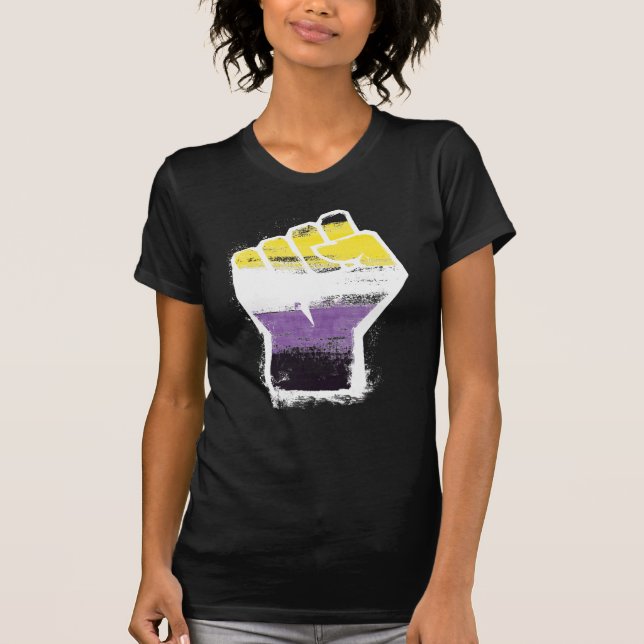 Non-Binary-Pride-T - Shirt (Vorderseite)