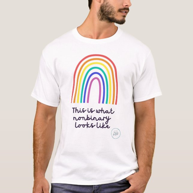 Non-Binary-Pride-T - Shirt (Vorderseite)