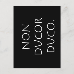 Non ducor duco postkarte