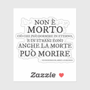 "Non è morto..." - Il verso del Necronomicon Aufkleber