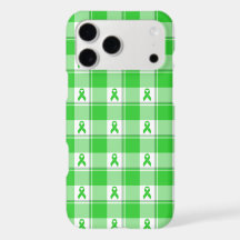 Non-Hodgkin-Lymphom-Bewusstseins-Plaid Limettengrü