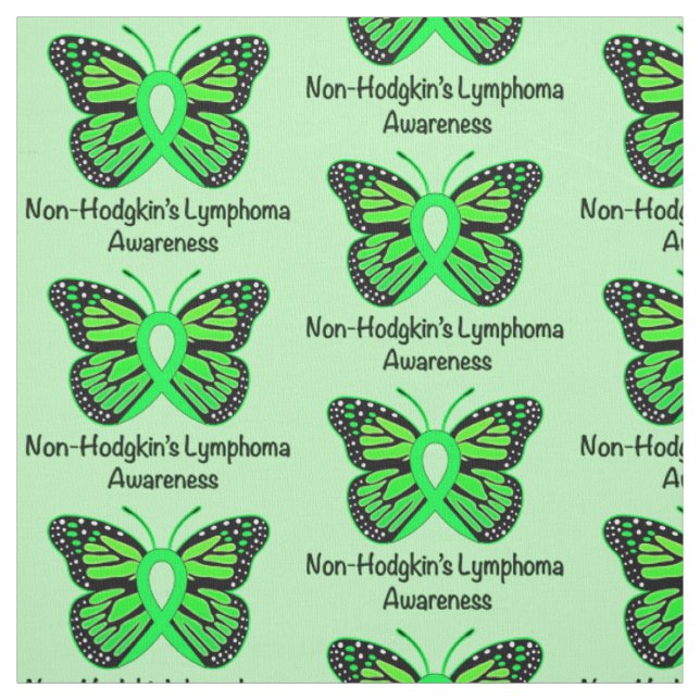 Non-Hodgkin-Lymphom-Schmetterling der Hoffnung Stoff (Muster)