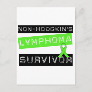 Non-Hodgkin-Lymphom-Survivor Postkarte