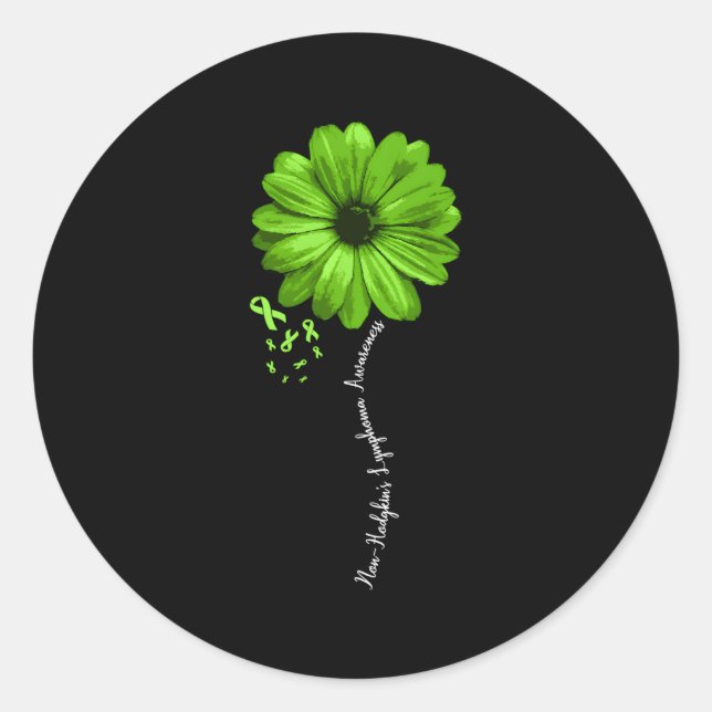 Non-Hodgkinâ€™S Lymphoma Sensibilisierungskampagne Runder Aufkleber (Vorderseite)