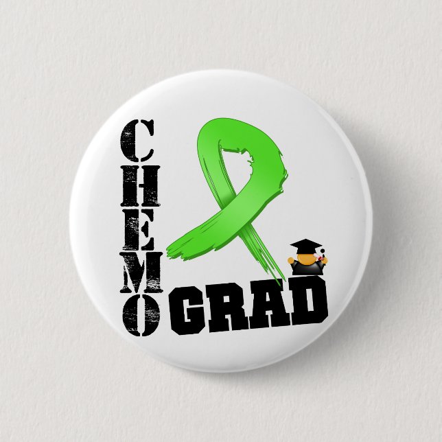 Non-Hodgkins Lymphom Chemo Grad Button (Vorderseite)