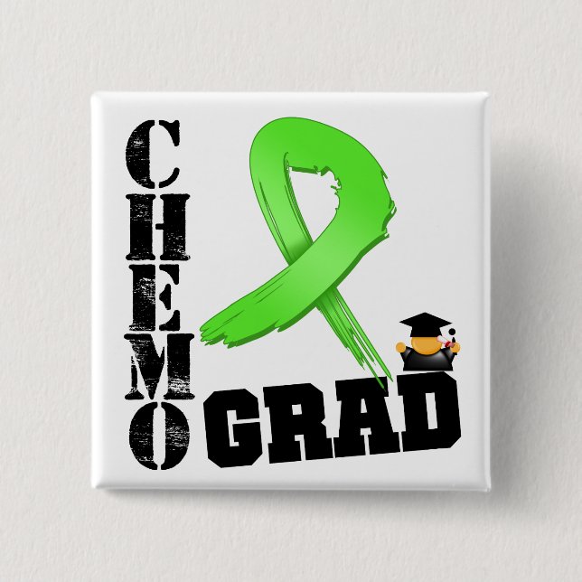 Non-Hodgkins Lymphom Chemo Grad Button (Vorderseite)