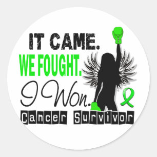 Non-Hodgkins Lymphom des Überlebend-22 Runder Aufkleber