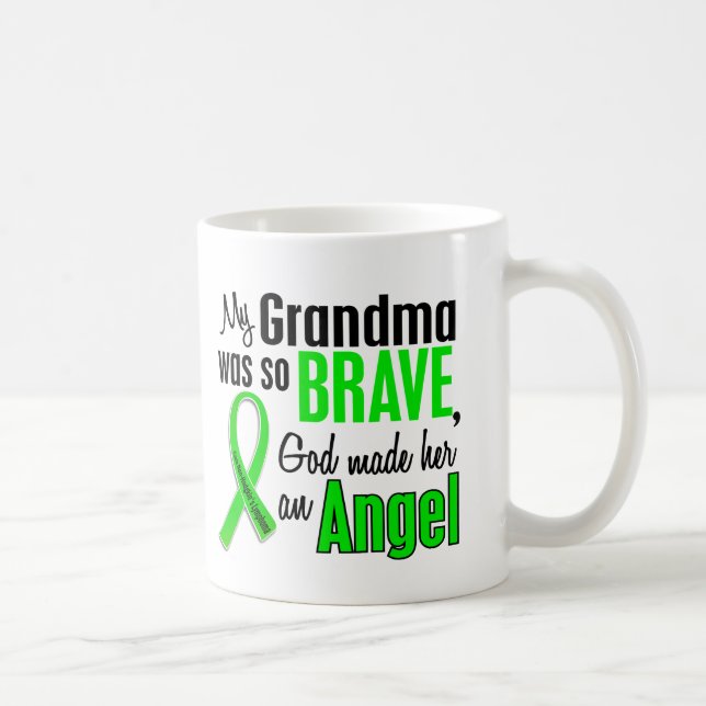 Non-Hodgkins Lymphom-Großmutter des Engels-1 Kaffeetasse (Rechts)