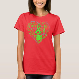 Non-Hodgkins Lymphom Herzwörter T-Shirt