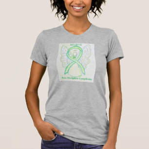 Non-Hodgkins Lymphoma Awareness Ribbon Angel Shirt