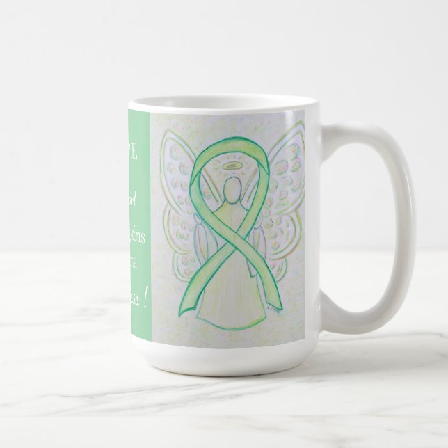 Non-Hodgkins Lymphoma Awareness Ribbon Angel Tasse (Rechts)