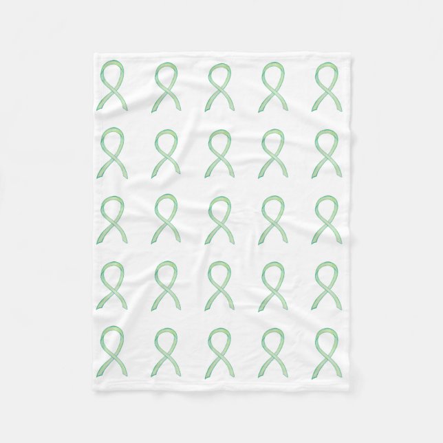 Non-Hodgkin's Lymphoma Awareness Ribbon Blankets Fleecedecke (Vorderseite)