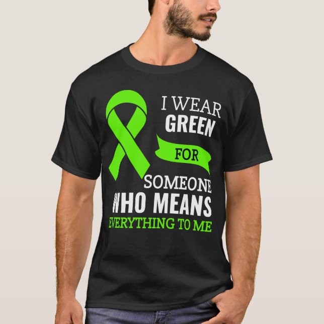 Non-Hodgkins Lymphoma Awareness Ribbon I Wear Grea T-Shirt (Vorderseite)