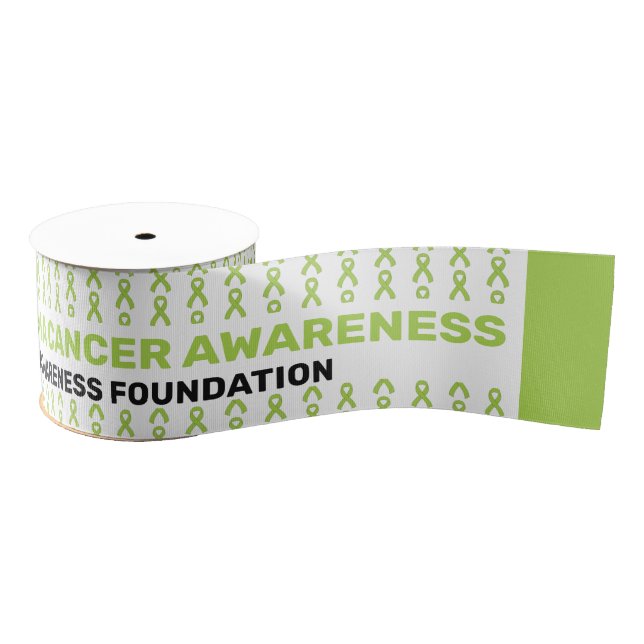 Non-Hodgkin's Lymphoma Cancer Awareness Patten Gro Ripsband (Spule)