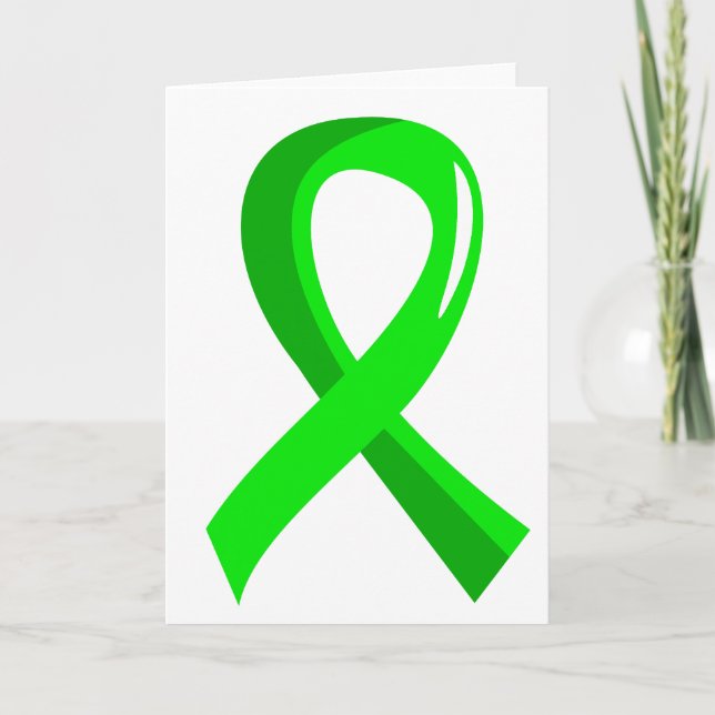 Non-Hodgkin's Lymphoma Lime Green Ribbon 3 Karte (Vorderseite)