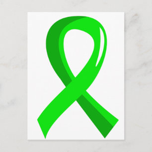 Non-Hodgkin's Lymphoma Lime Green Ribbon 3 Postkarte