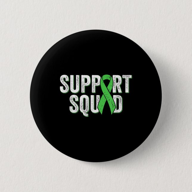 Non-hodgkins Lymphoma Support Squad - Lime Green A Button (Vorderseite)