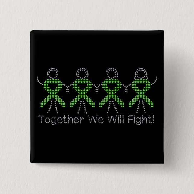 Non-Hodgkins Lymphooma Together We Will Fight Button (Vorderseite)