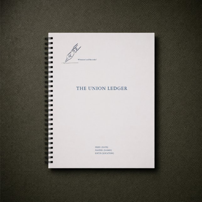 Non traditional Civil Ceremony Wedding  Notizbuch (Civil Ceremony Journal Ledger)