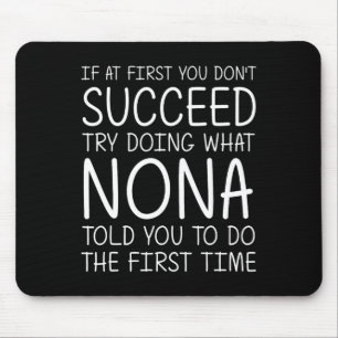Nona Gift Name Personalisiert Geburtstag Funny Chr Mousepad
