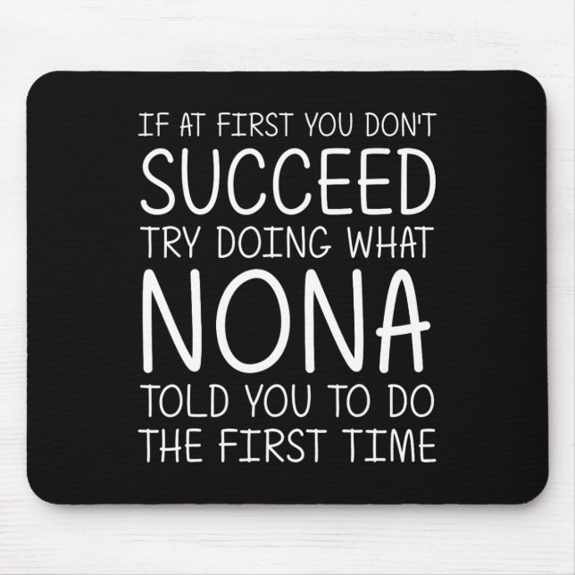 Nona Gift Name Personalisiert Geburtstag Funny Chr Mousepad (Vorne)
