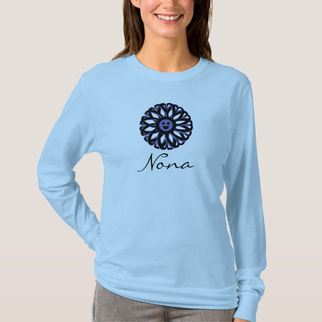 Nona Smiling Blume Shirt (Vorderseite)