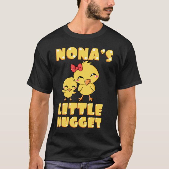 Nonas Kleines Nugget Hühnchen Lover Großmutter Mot T-Shirt (Vorderseite)
